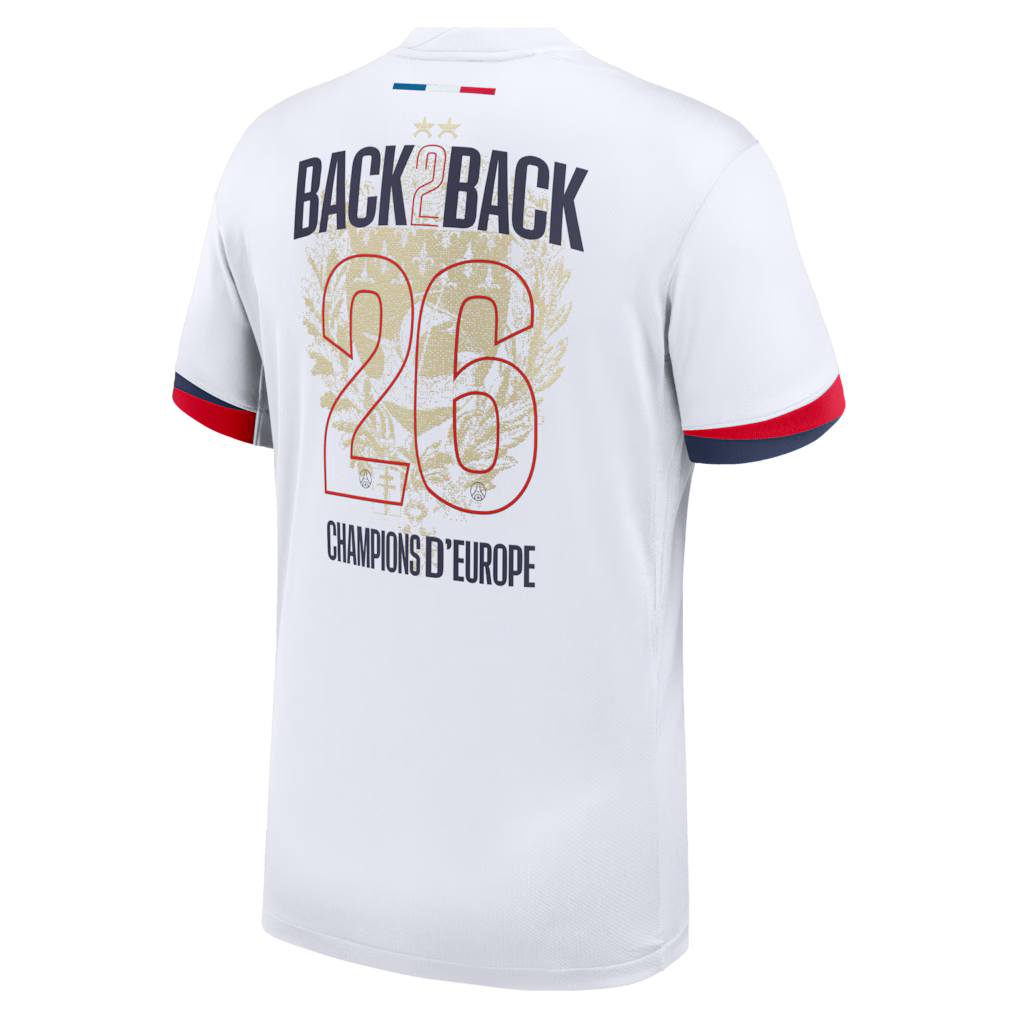 Paris Saint-Germain (PSG) 2025/26 CHAMPIONS 2 STARS Away Player Jersey