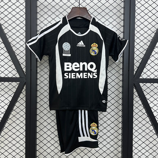 06/07 Real Madrid Away Retro Shirt for Kids