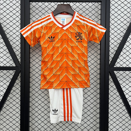 1988 Netherlands Home Retro Shirt for Kids