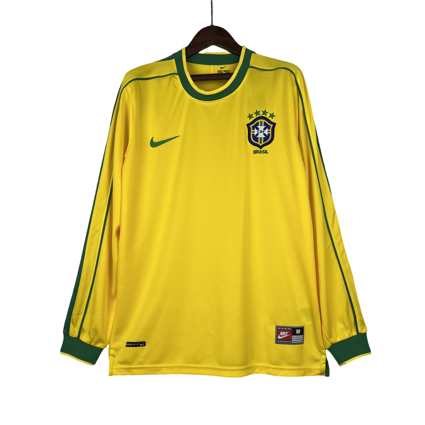 1998 Brazil Home Retro Long Sleeve