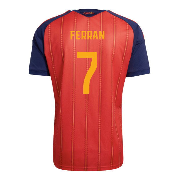Spain 2026 World Cup Ferran Torres 7 Home Jersey
