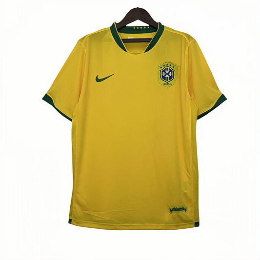 2006 Brazil Retro Home Shirt