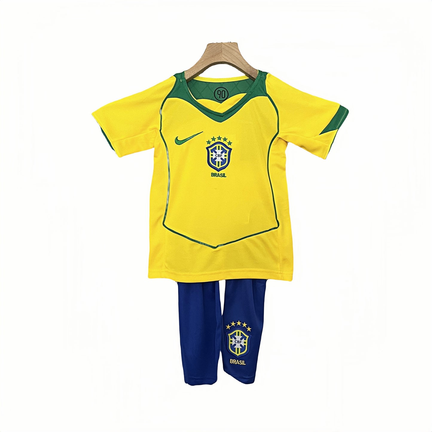2004 Brazil World Cup Home Vintage Shirt for Kids