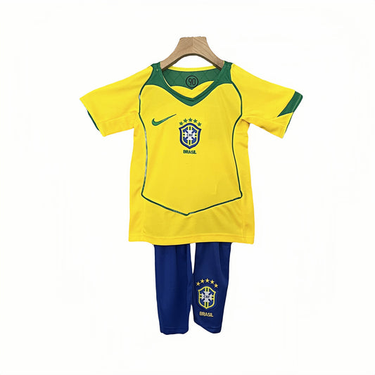 2004 Brazil World Cup Home Vintage Shirt for Kids