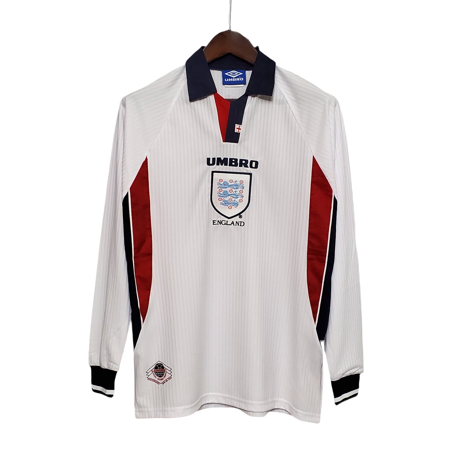 1998 England Home Retro Long Sleeve