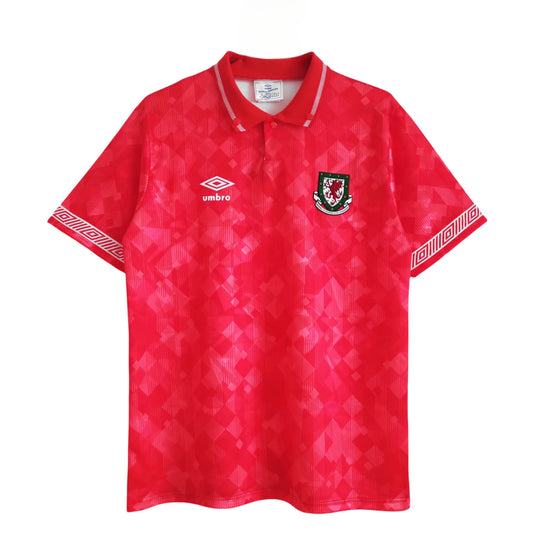 1990/1992 Wales Home Retro Shirt