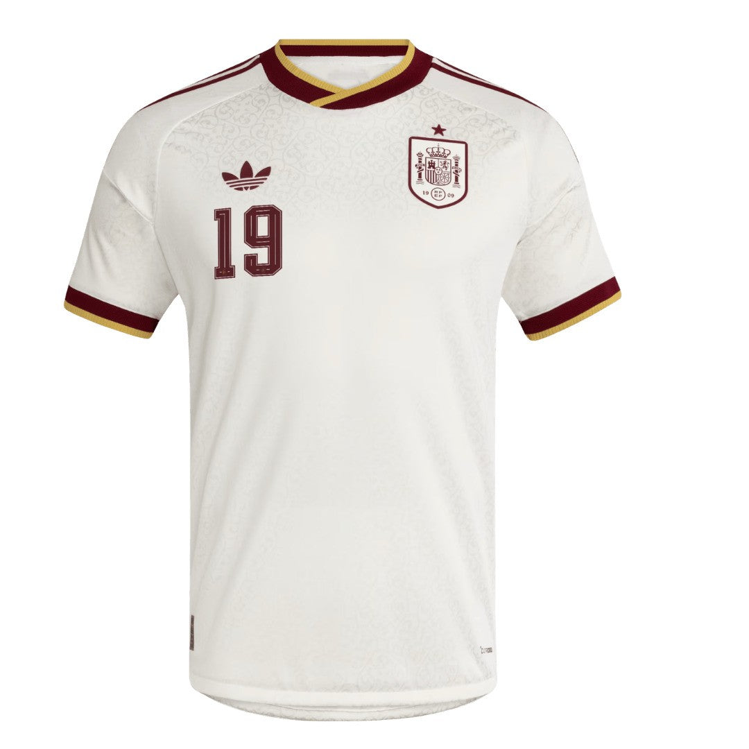Spain 2026 World Cup LAMINE YAMAL #19 Away Player Jersey