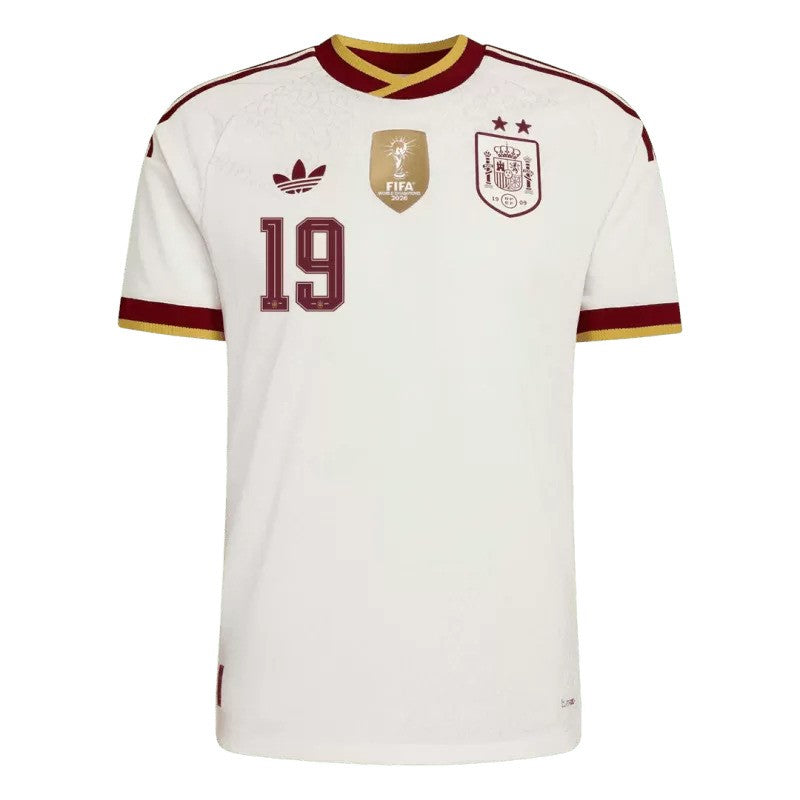 Spain 2026 LAMINE YAMAL #19 2 stars World cup winner Away Jersey