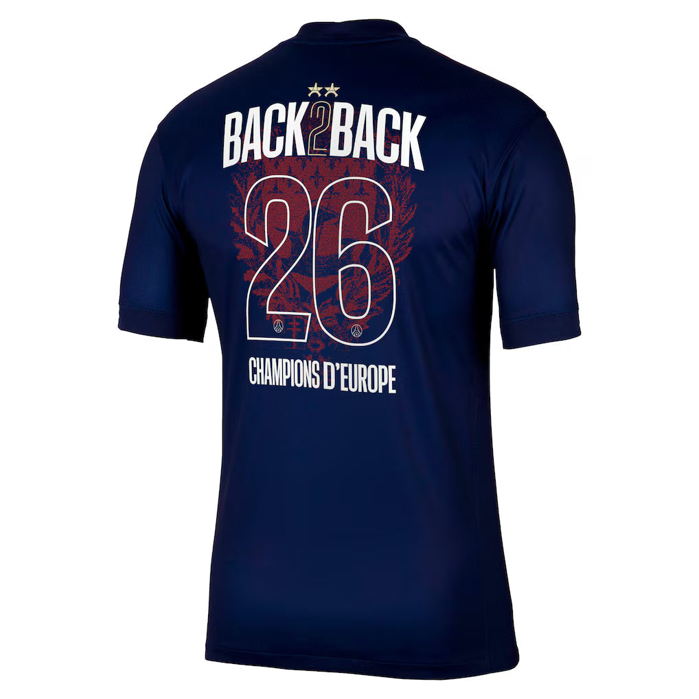 Paris Saint-Germain (PSG) 2025/26 CHAMPIONS 2 STARS Home Jersey